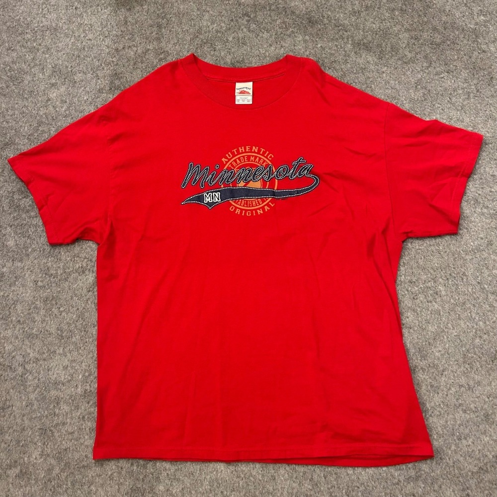 Vintage Y2K Tennessee River Minnesota Graphic‎ T Shirt Adult XL
